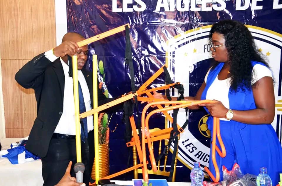 IMG-20240725-WA0259 Les Aigles de Bumba: Le président Daddy Ambalu affiche clairement les ambitions du club à travers les matériels d'entraînement appropriés