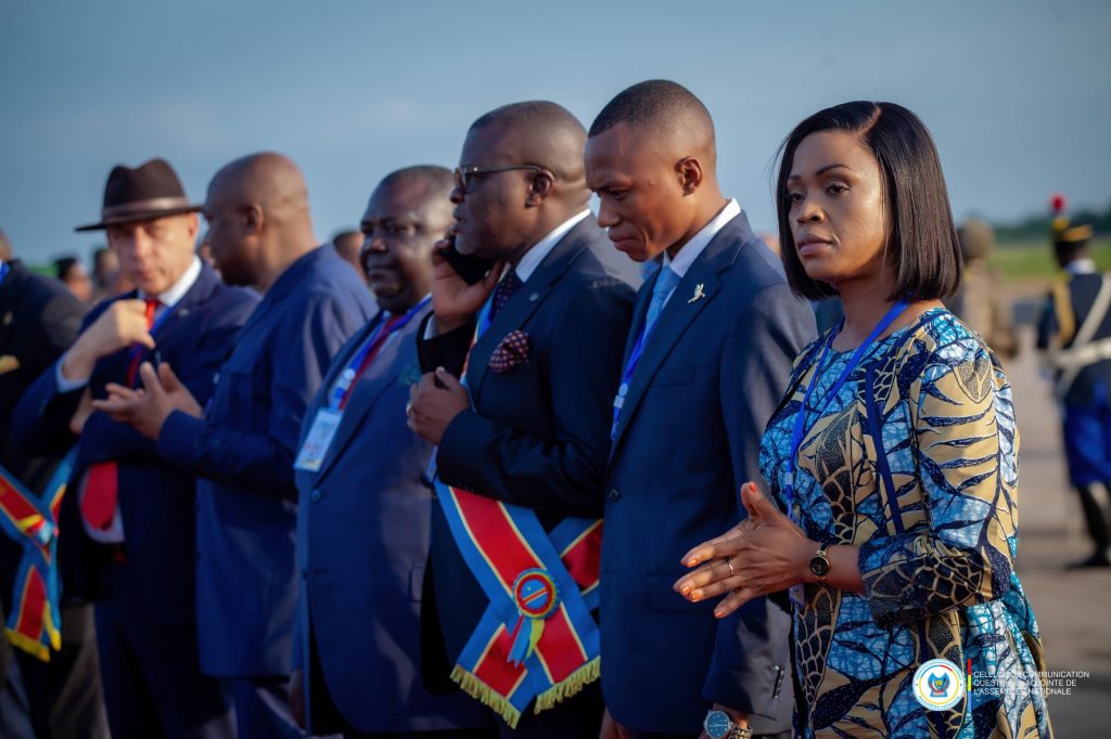 IMG-20241023-WA07101-1024x682 Province de la Tshopo: Aux premières loges à l'aéroport de Bangboka pour accueillir Félix Tshisekedi, Grâce Neema participe activement au meeting du Président de la République