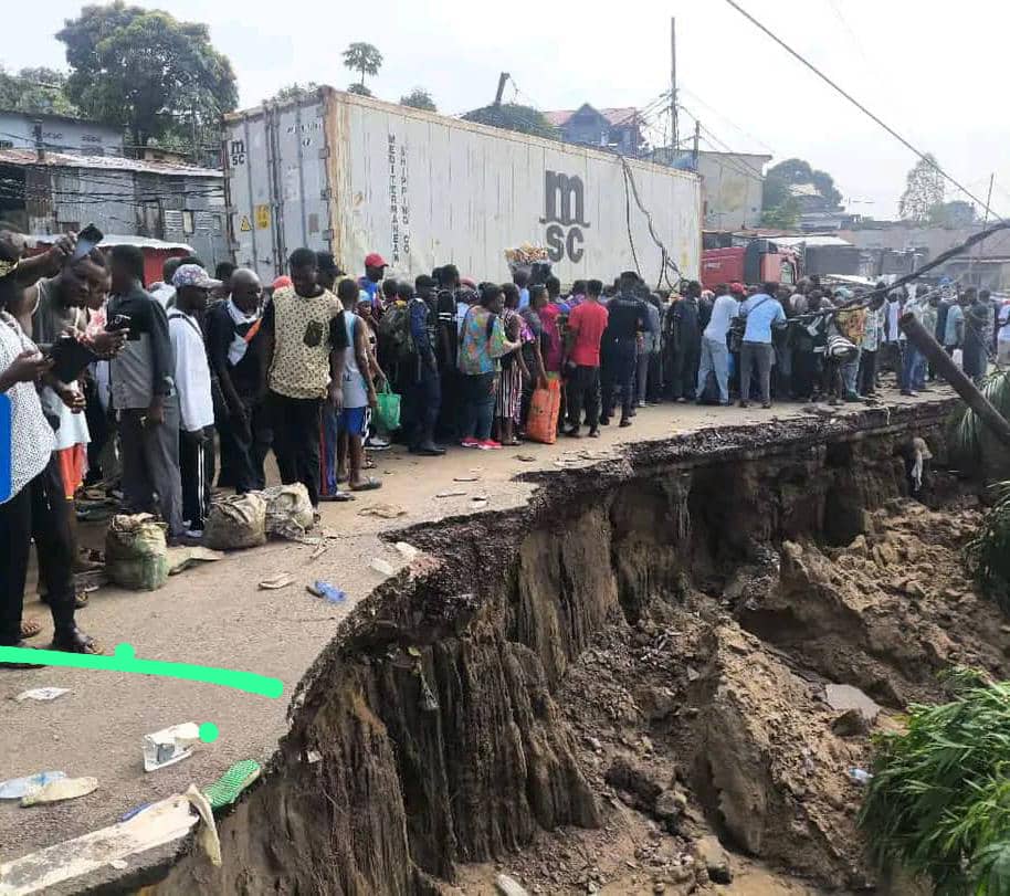 1002673205 Kinshasa-Mont Ngafula: La route By Pass bientôt coupée en deux