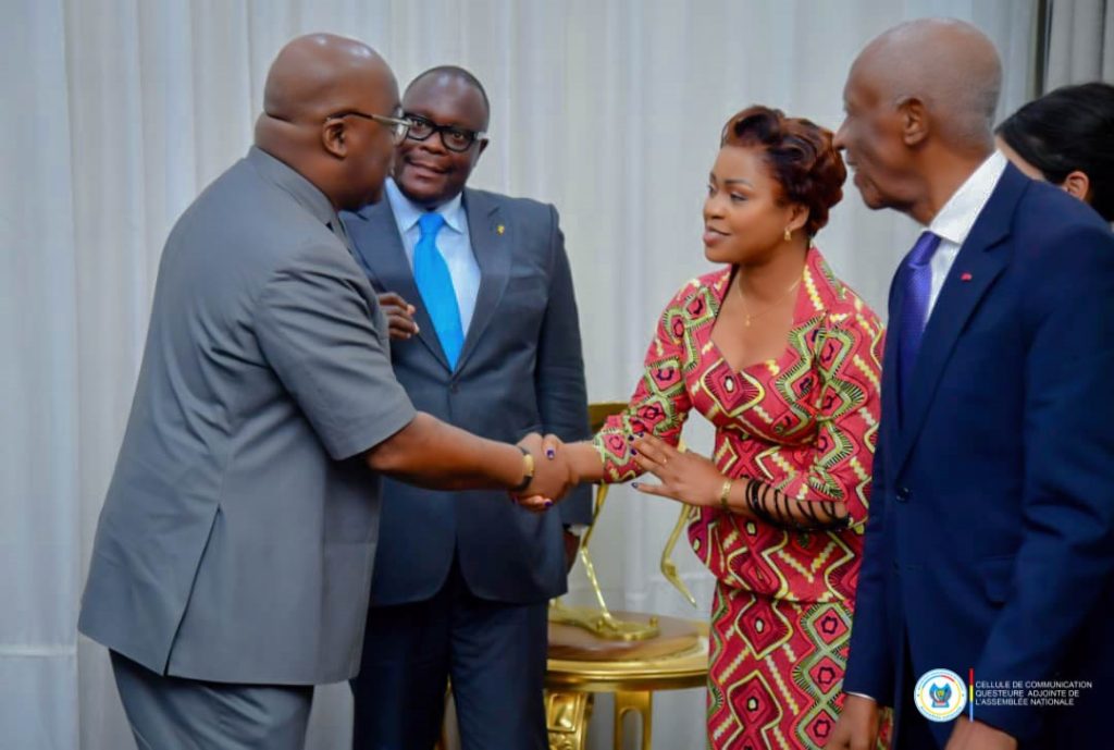 1002879873-1024x689 RDC-APF : Félix Tshisekedi reçoit une délégation de l'Assemblée parlementaire francophone accompagnée des membres du bureau de la chambre basse congolaise