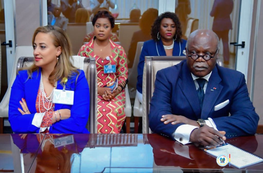 1002879877-1024x674 RDC-APF : Félix Tshisekedi reçoit une délégation de l'Assemblée parlementaire francophone accompagnée des membres du bureau de la chambre basse congolaise