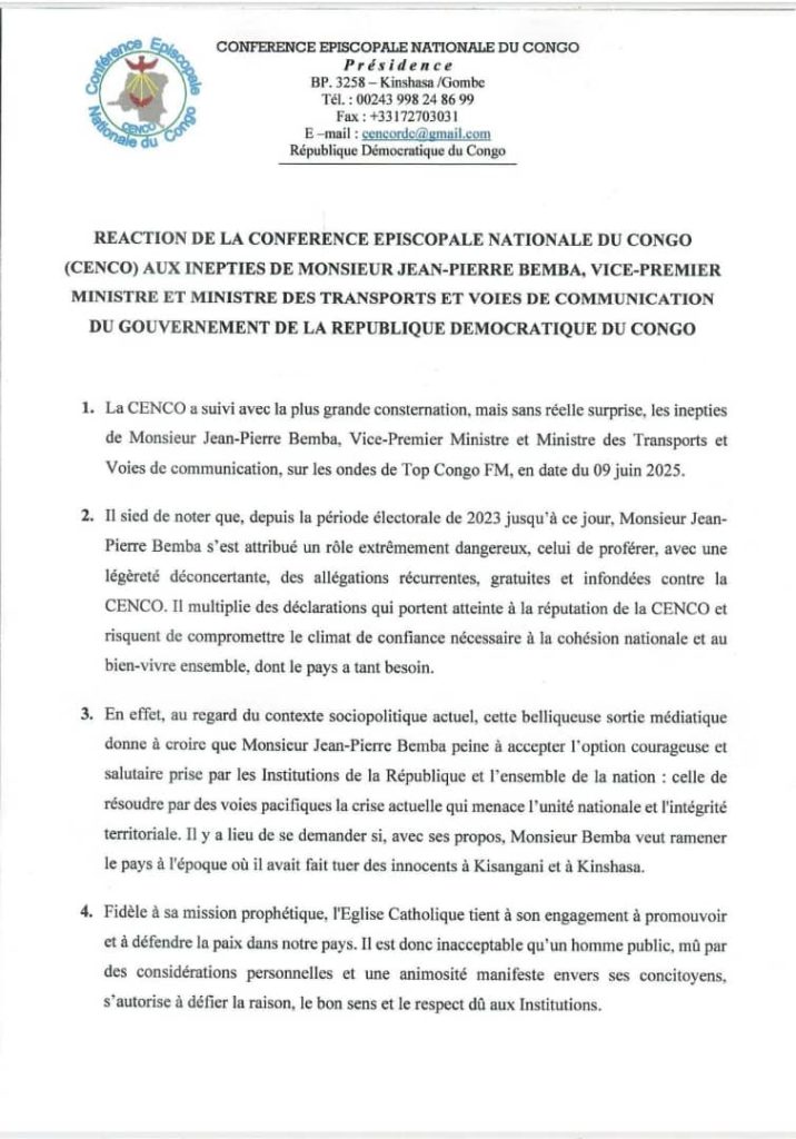 1002991707-716x1024 RDC-Accusations de Jean-Pierre Bemba contre l'Eglise Catholique : Le Président de la CENCO réagit