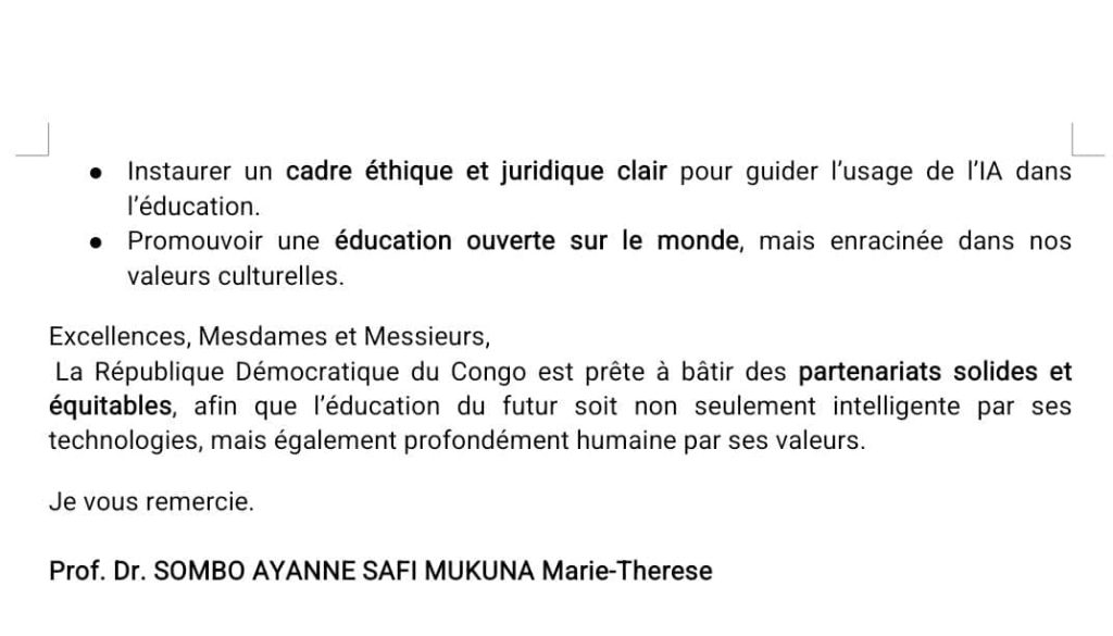 1003647229-1024x585 RDC-ESURSI: La Ministre Marie-Thérèse Sombo porte-étendard du pays de Félix Tshisekedi à la semaine de l'apprentissage numérique à Paris