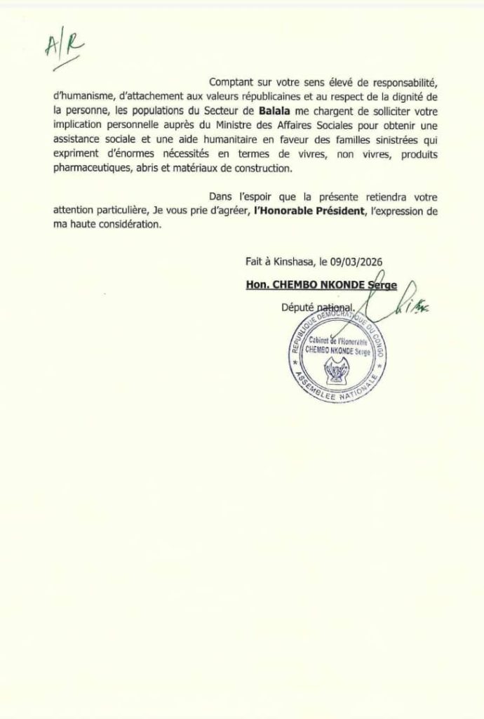 113372-690x1024 Province du Haut-Katanga-Inondations dans le secteur de Balala : Le député national Serge Chembo Nkonde appelle à l'aide urgente et à la solidarité nationale
