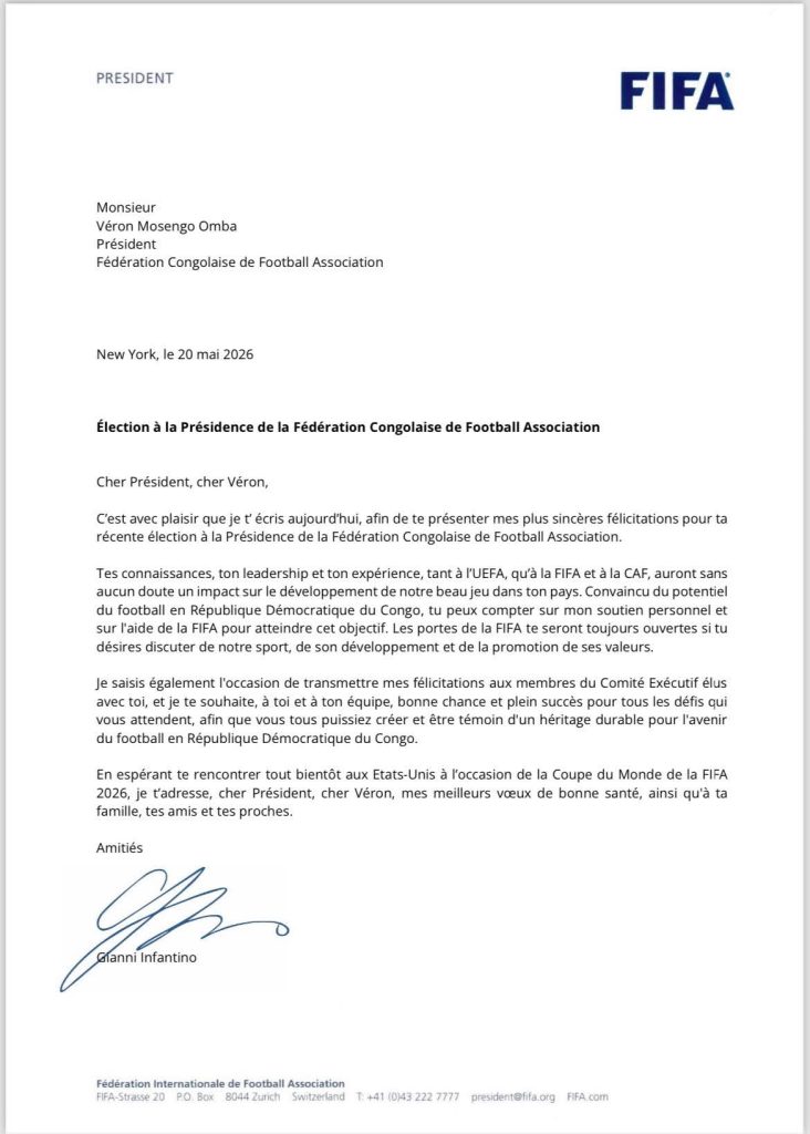 802553-732x1024 Élections du Comex de la FECOFA: Gianni Infantino félicite vivement Véron Mosengo