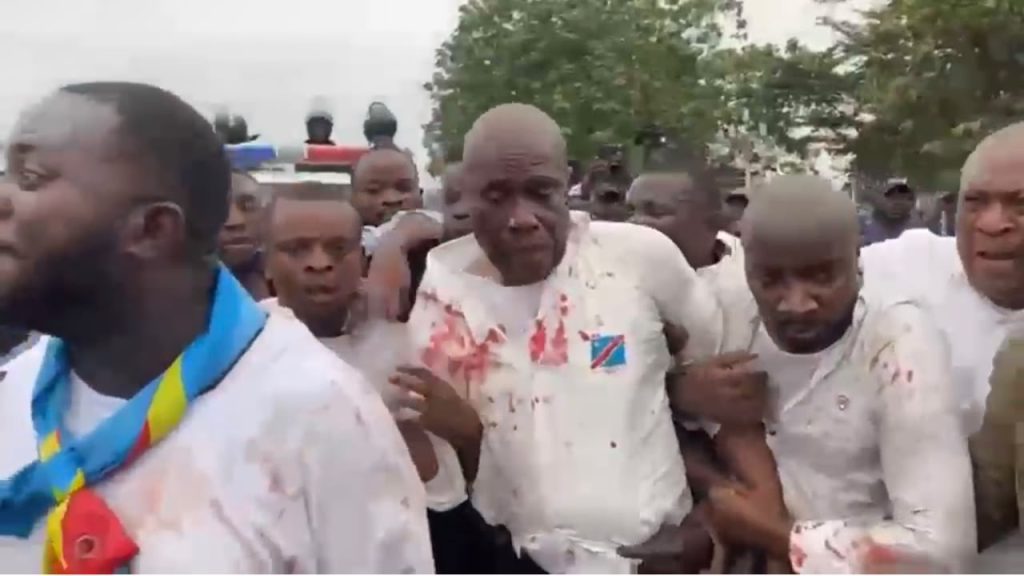 1064365-1024x576 RDC/Sit-in contre le changement de la constitution : Le Coordonnateur Adjoint du Mouvement Citoyen 4C Maître Serge Lepighe Muluntwe violenté par les forces du progrès et les éléments de la police
