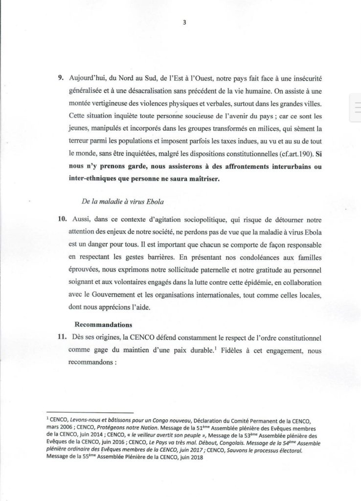 1084247-1-738x1024 RDC-Débat sur le changement de la Constitution: "Nous ne voyons ni la nécessité, ni l'urgence, ni l'opportunité du changement de la Constitution " (CENCO)